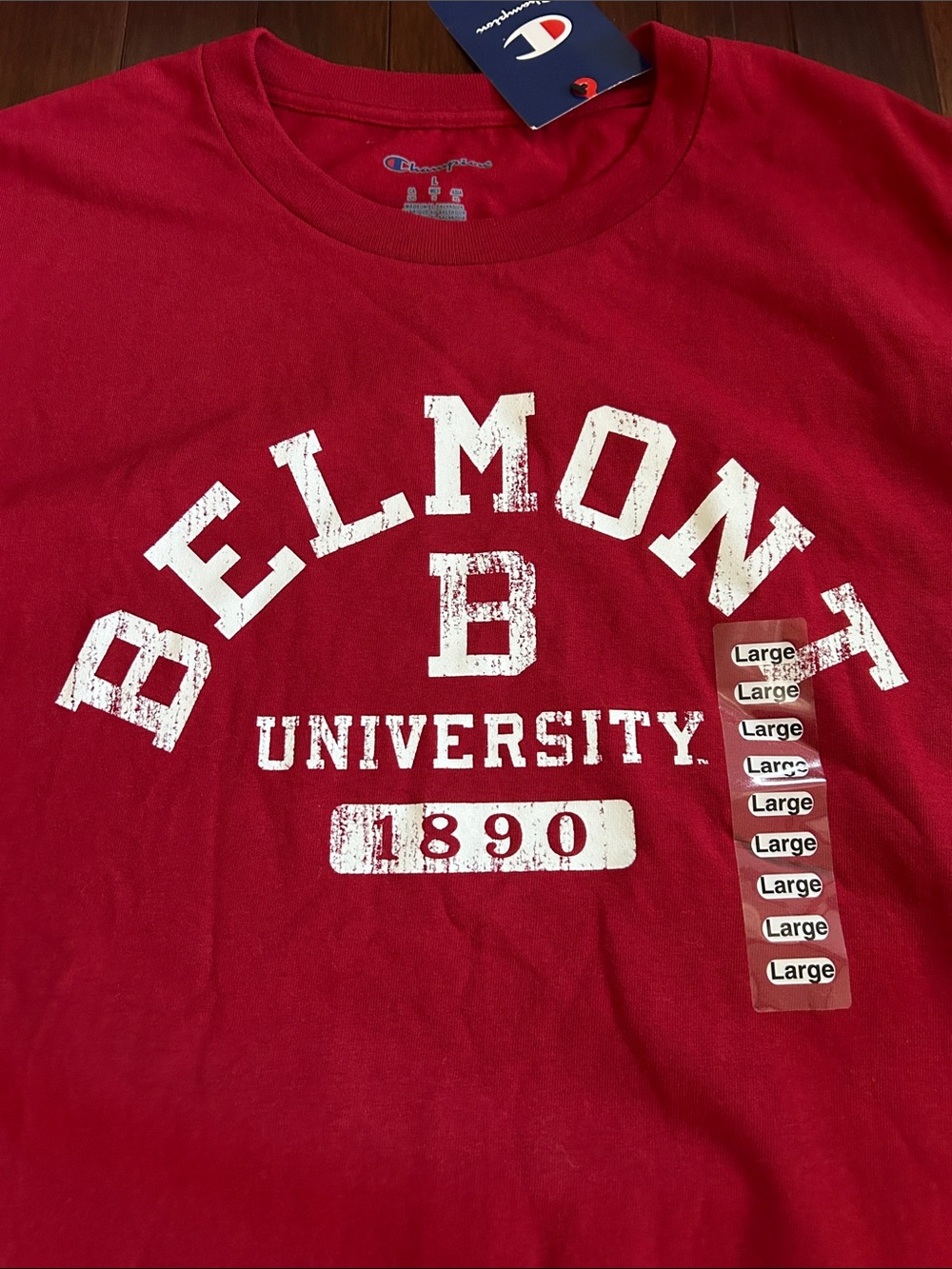 Champion Belmont University Red Graphic Tee - Picture 4 of 6